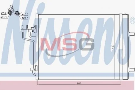 Конденсер кондиционера NISSENS 940398