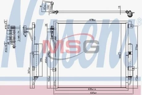 Радиатор кондиционера NISSENS 940407