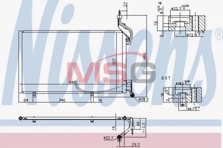 Радіатор кондиціонера NISSENS 940410