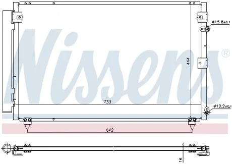 Радиатор кондиционера NISSENS 940433