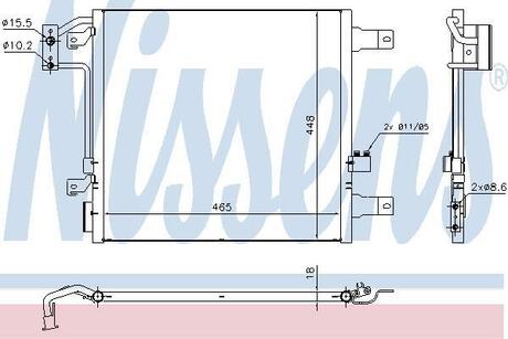 Радіатор кондиціонера NISSENS 940441