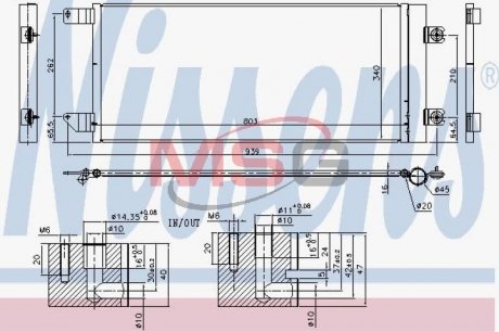 Радиатор кондиционера NISSENS 940495 (фото 1)