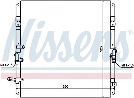 Радiатор кондицiонера NISSENS 94053