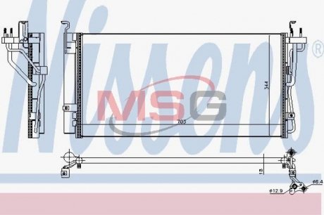 Конденсер кондиціонера NISSENS 940552