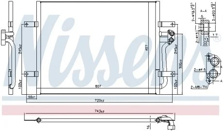 Радиатор кондиционера NISSENS 940585