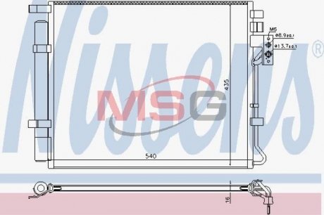 Конденсер кондиционера NISSENS 940594