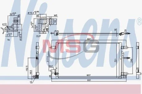 Skraplacz AUDI A4 00- NISSENS 940694