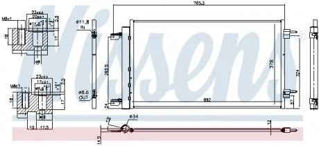 Радиатор кондиционера NISSENS 940735