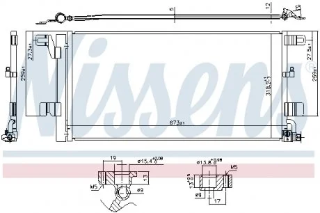 Радіатор кондиціонера NISSENS 940752