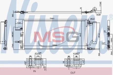 Конденсер кондіционера NISSENS 940759