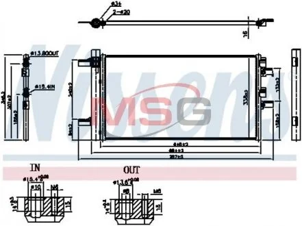 Радиатор кондиционера NISSENS 941049