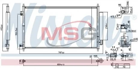Радиатор кондиционера NISSENS 941234