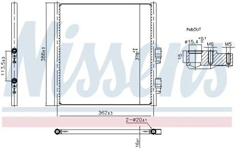 Радіатор кондиціонера First Fit NISSENS 941308