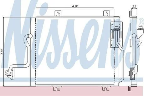 Конденсер кондиционера NISSENS 94240