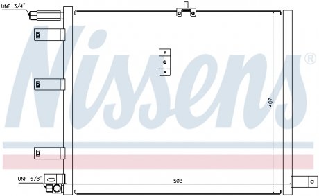Радіатор кондиціонера NISSENS 94300