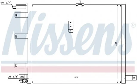 Радиатор кондиционера NISSENS 94300
