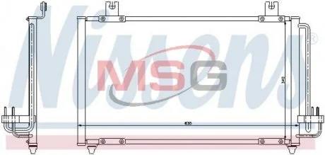 Радiатор кондицiонера NISSENS 94456