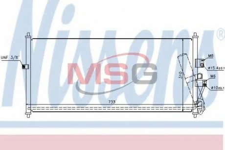 Конденсер кондиционера NISSENS 94521