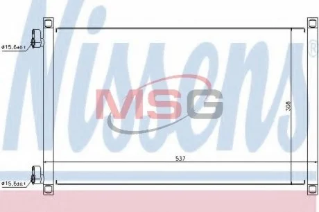 Радіатор кондиціонера NISSENS 94533