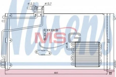Радиатор кондиционера NISSENS 94545