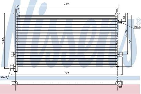 Радіатор кондиціонера NISSENS 94578