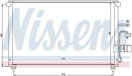 Конденсер кондиціонера NISSENS 94639