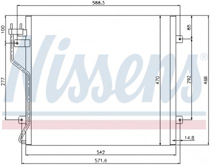 Конденсер кондиционера NISSENS 94773