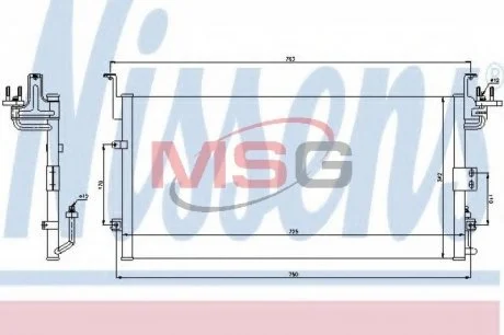 Конденсер кондиционера NISSENS 94775