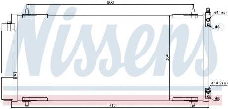Радиатор кондиционера NISSENS 94830