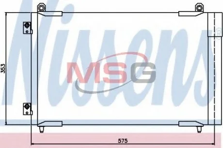 Конденсер кондиционера NISSENS 94837
