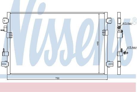 Радіатор кондиціонера NISSENS 94906