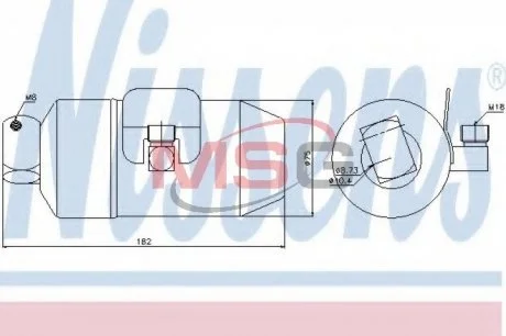 Осушитель, кондиционер NISSENS 95027