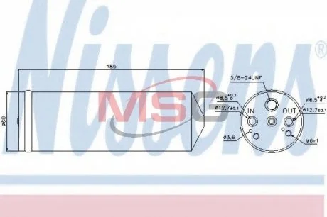 Осушувач кондицiонера NISSENS 95134