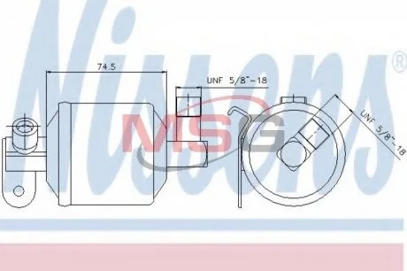 Осушувач,кондиціонер NISSENS 95204