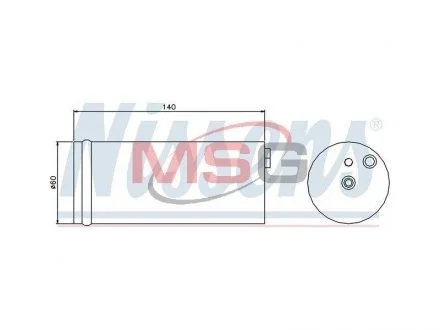 Деталь кондицiонера NISSENS 95405