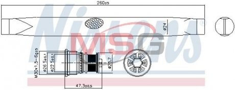 Осушитель, кондиционер NISSENS 95762