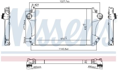 Інтеркулер EURO 6 SCANIA G II, L, P II, R II, S DC07.108-OC09.105 09.16- NISSENS 961324