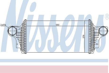 Радиатор интеркулера NISSENS 96438 (фото 1)