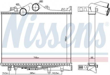 Інтеркулер NISSENS 97038 (фото 1)