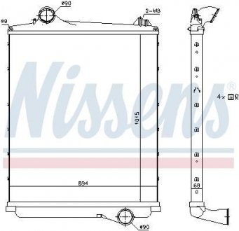 Intercooler NISSENS 97082 (фото 1)