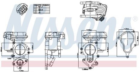 Клапан рециркуляціі (EGR) First Fit NISSENS 98156 (фото 1)