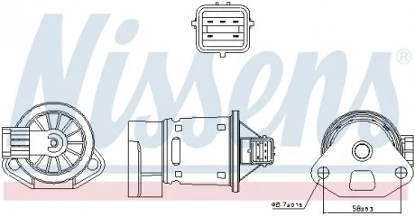 Клапан EGR CHEVROLET Lacetti (вир-во Nissens) NISSENS 98246