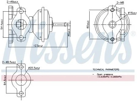 Фото 1 - клапан рециркуляції ВГ NISSENS 98471 Клапан рециркуляції ВГ NISSENS 98471 (фото 1)