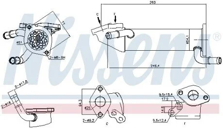 EGR cooler NISSENS 989282 (фото 1)