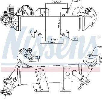 Радіатор відпрацьованих газів NISSENS 989389