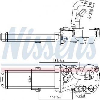 Радиатор отработанных газов VW JETTA (2005) 2.0 TDI NISSENS 989412 (фото 1)