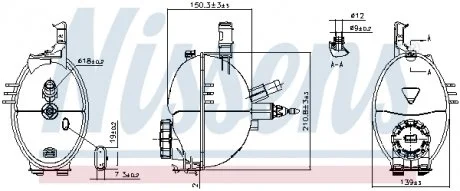 Расширительный бак охлаждения NISSENS 996159