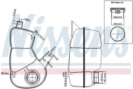 Zbiornik wyr¢wn. First Fit z korkiem OPEL ASTRA 92- NISSENS 996174