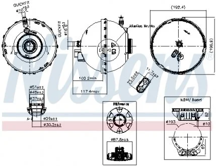 Расширительный бак охлаждения NISSENS 996262