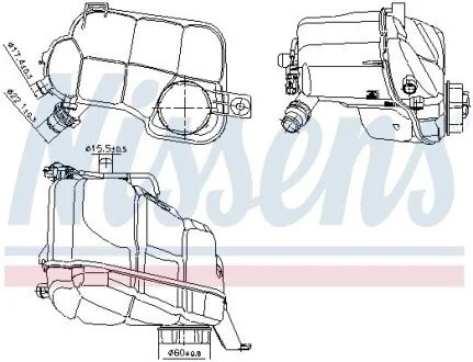 ZBIORNICZEK WYR.CHЈODNICY VOLVO V60 I 10 - NISSENS 996297